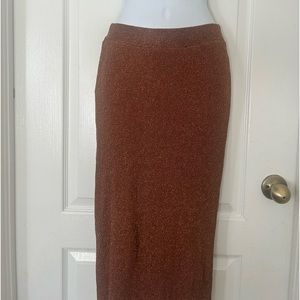 Brown glitter skirt
